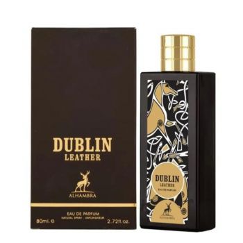 Apa de Parfum Unisex - Maison Alhambra EDP Dublin Leather, 80 ml