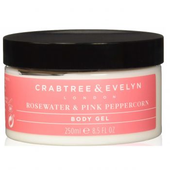 Gel de corp hidratant Crabtree & Evelyn Rosewater & Pink Peppercorn, 220 g