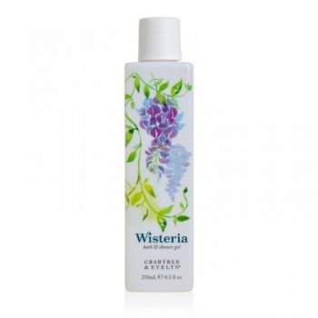 Gel de dus purifiant pentru toate tipurile de piele, Crabtree & Evelyn, Wisteria, Cleansing, 250 ml