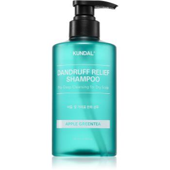 KUNDAL Dandruff Relief Shampoo Apple Green Tea șampon anti-mătreață și anti-mâncărime pentru piele uscata