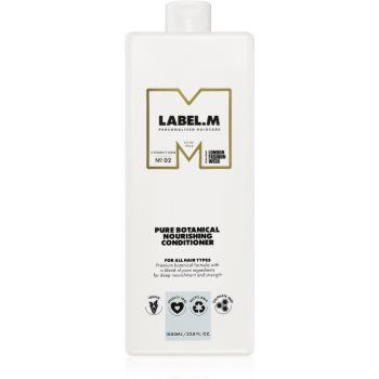 label.m Pure Botanical Nourishing Conditioner balsam hranitor si hidratant pentru toate tipurile de păr