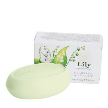 Sapun hidratant Crabtree & Evelyn, Lily Triple-Milled (Gramaj: 3 x 85 g)