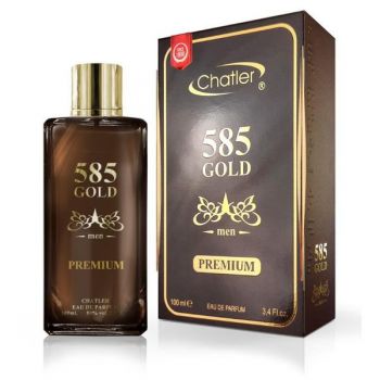 Apa de Parfum pentru Barbati - Chatler EDP 585 Gold Men Premium, 100 ml ieftina