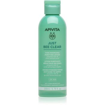 Apivita Just Bee Clear Pore Minimizing Lotion Îngrijire pentru pori dilatati si puncte negre