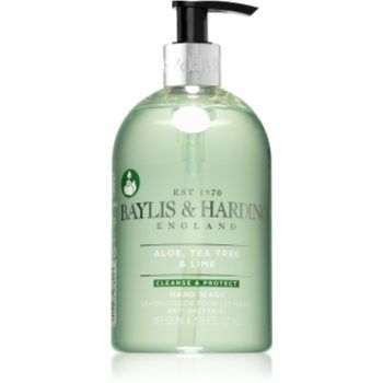 Baylis & Harding Aloe, Tea Tree & Lime Săpun lichid pentru mâini antibacterial