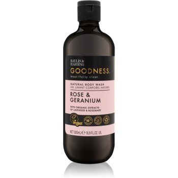 Baylis & Harding Goodness Rose & Geranium gel de duș cu arome florale