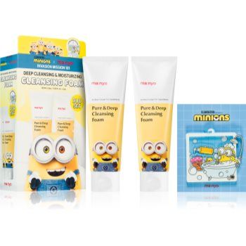 ma:nyo Minions Pure & Deep Cleansing Foam Duo Set set cadou (perfecta pentru curatare)