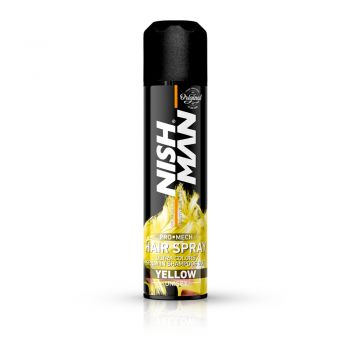 Spray de par colorat - NISH MAN - 150 ml - Galben