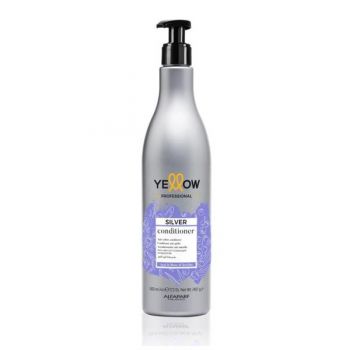 Balsam Neutralizator pentru Parul Alb, Grizonat sau Blond - Alfaparf Milano Yellow Professional Silver Conditioner, 500 ml