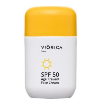 Crema de Protectie Solara Age-Prevent Spf 50, Viorica Solar, 50 ml