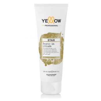 Crema Leave-in Iluminatoare pentru Toate Tipurile de Par - Alfaparf Milano Yellow Professional Star Leave-in Cream, 250 ml