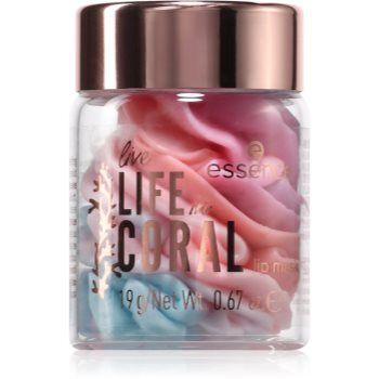 essence LIFE in CORAL mască hidratantă pentru buze