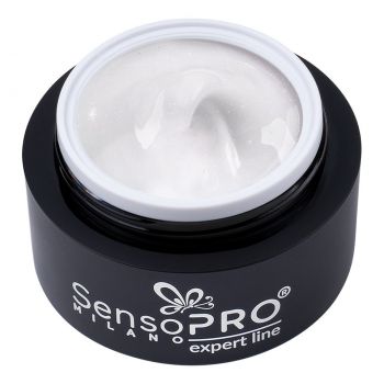 Gel Constructie Unghii Expert Line SensoPRO Milano - Milky Shine 15ml la reducere