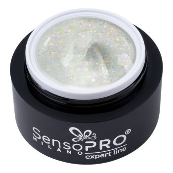 Gel Constructie Unghii Expert Line SensoPRO Milano - Water Glitz 15ml la reducere