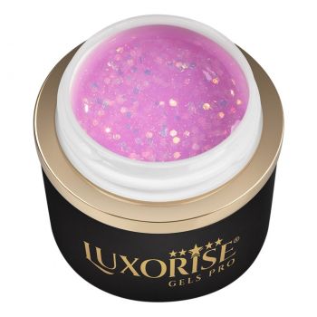 Gel UV Constructie Unghii RevoFlex LUXORISE 15ml, Crystal Galaxy la reducere