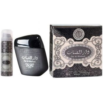 Set Apa de Parfum, 100 ml + Deodorant Spray, 50 ml, pentru Barbati - Ard al Zaafaran, Dar al Shabaab, 1 set ieftina