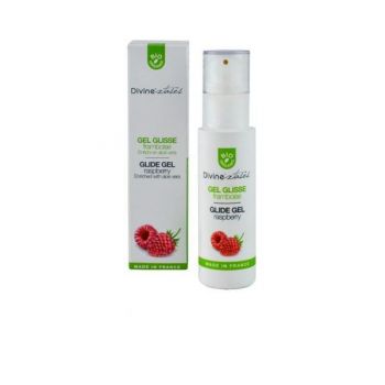 SHORT LIFE - Gel Lubrifiant Intim Bio cu Aroma de Zmeura si Aloe Vera Divinextases, 100 ml