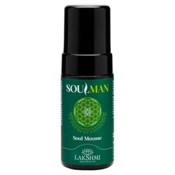 Spuma de Curatare cu Lemn de Santal pentru Barbati - Lakshmi Soulman Soul Mousse, 100 ml