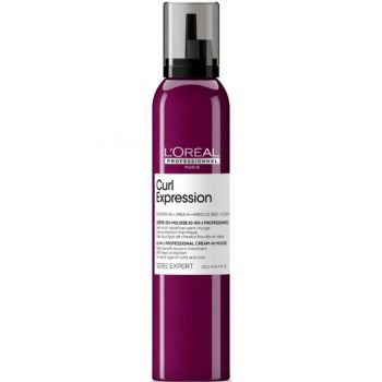 Spuma pentru Par Cret si Ondulat - L'oreal Professionel Curl Expression 10-in-1 Cream-in-Mousse, 250 ml