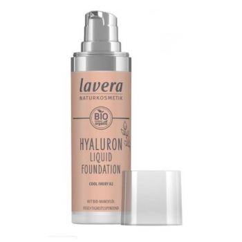 Fond de Ten Bio - Lavera Hyaluron Liquid Foundation, nuanta Cool Ivory 02, 30 ml