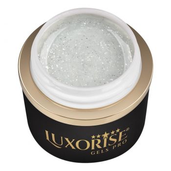 Gel UV Constructie Unghii RevoFlex LUXORISE 15ml, Icy Silver la reducere