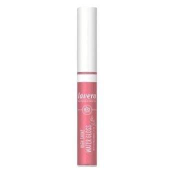 Gloss Bio pentru Buze - Lavera, High Shine Water Gloss, nuanta Pink Lagoon 04, 5.5 ml