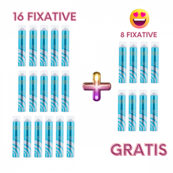 Oferta 16 +8 GRATIS    Spray fixativ par Centro Azzurro - EXTRA STRONG - 750 ml