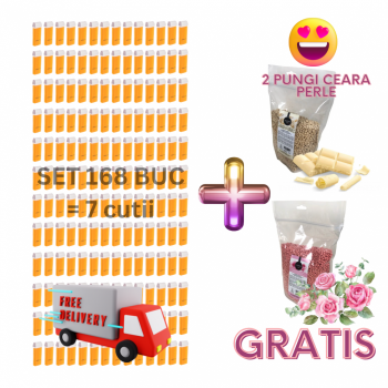 Oferta 168 cartuse ceara epilat + 2 pungi ceara perle epilat GRATIS