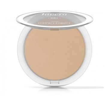 Pudra Compacta Bio - Lavera Satin Powder, nuanta Tanned 03, 9.5 g