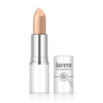 Ruj de Buze Bio - Lavera Cream Glow, nuanta Peachy Nude 04, 4.5 g