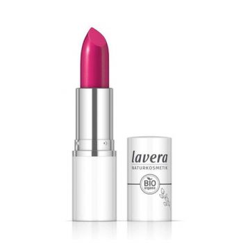 Ruj de Buze Bio - Lavera Cream Glow, nuanta Pink Universe 08, 4.5 g