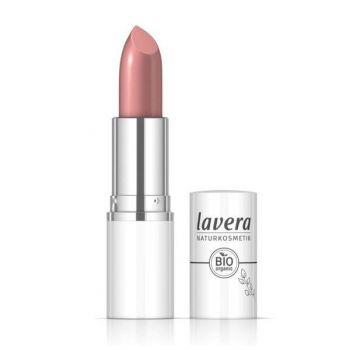 Ruj de Buze Bio - Lavera Cream Glow, nuanta Retro Rose 02, 4.5 g