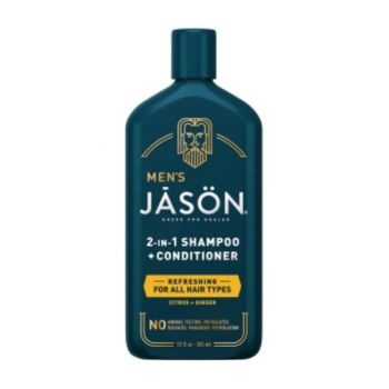 Sampon si Balsam 2 in 1 pentru Barbati - Jason Refreshing 2 in 1 Shampoo + Conditioner, 355 ml