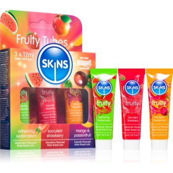 Skins Fruity Sampler Tubes set de geluri lubrifiante