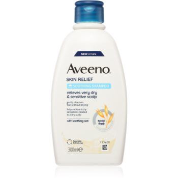 Aveeno Skin Relief sampon cu efect calmant pentru scalp sensibil si uscat