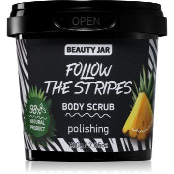 Beauty Jar Follow The Stripes exfoliant pentru corp cu ulei de cocos