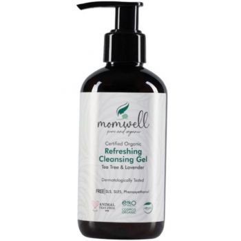 Gel Organic Momwell, revigorant pentru curatare, pentru toate tipurile de piele 200 ml