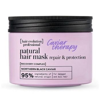 Masca de Par Reparatoare Profesionala - Hair Evolution Caviar Therapy Natural Hair Mask Repair & Protection, 150 ml