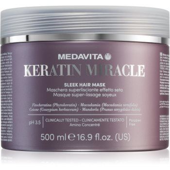 Medavita Keratin Miracle Sleek Hair Mask masca hidratanta pentru netezire