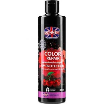 Sampon pentru revitalizarea si mentinerea culorii Color Repair Cherry RONNEY, pentru par vopsit sau decolorat 300 ml