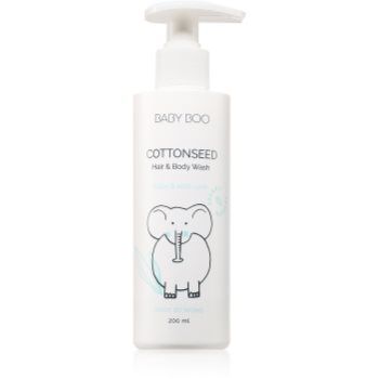 Baby Boo COTTONSEED Hair and Body Wash gel de duș și șampon pentru nou-nascuti si copii