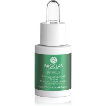 BasicLab Dermocosmetics Esteticus serum cu efect de iluminare pentru ten gras si problematic