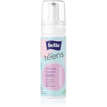 BELLA For Teens Sensitive spumă pentru igiena intimă pentru fete