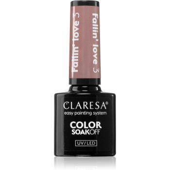 Claresa SoakOff UV/LED Color Fallin' Love lac de unghii sub forma de gel