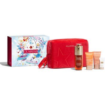 Clarins Double Serum & Extra Firming Collection set cadou pentru ten matur Luminosity