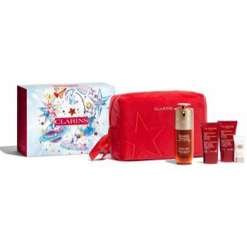 Clarins Double Serum & Super Restorative Collection set cadou Luminosity (pentru ten matur)