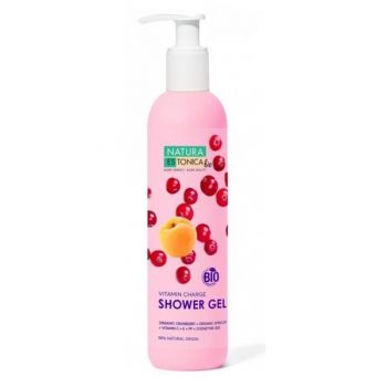 Gel de Dus Natural cu Merisor si Caise - Natura Estonica Vitamin Charge Shower Gel, 400 ml