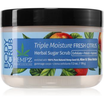 HEMPZ Triple Moisture exfoliant pentru corp