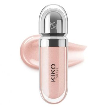 Luciu de buze stralucitor, Kiko Milano, 3D Hydra Lipgloss, 06 Candy Rose, 6.5 ml