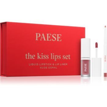 Paese The Kiss Lips Set Nude Coral set cadou 02 nude coral culoare